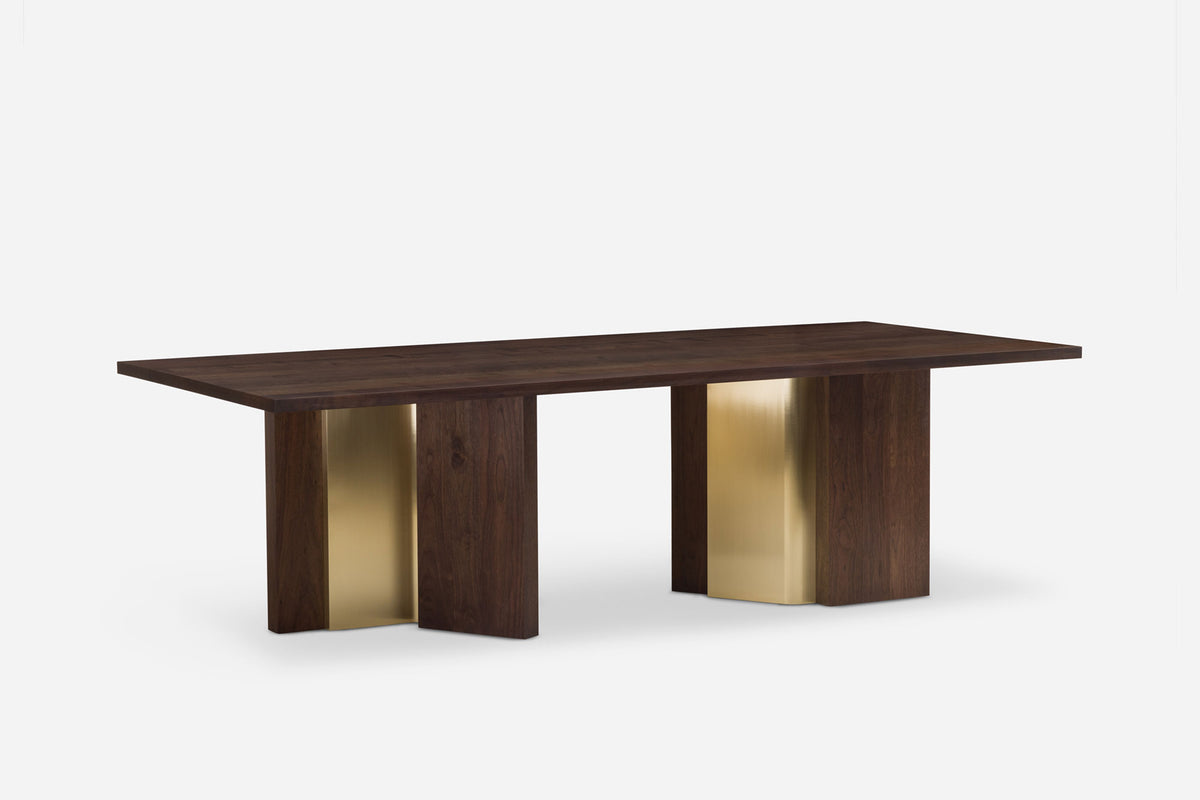 IZAR DINING TABLE WITH BRASS – De La Espada