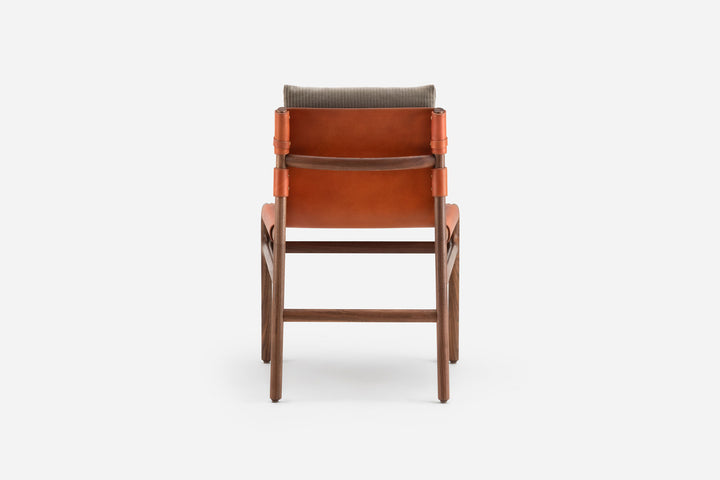 DANISH OILED WALNUT & DARK TAN LEATHER & PHLOX 243