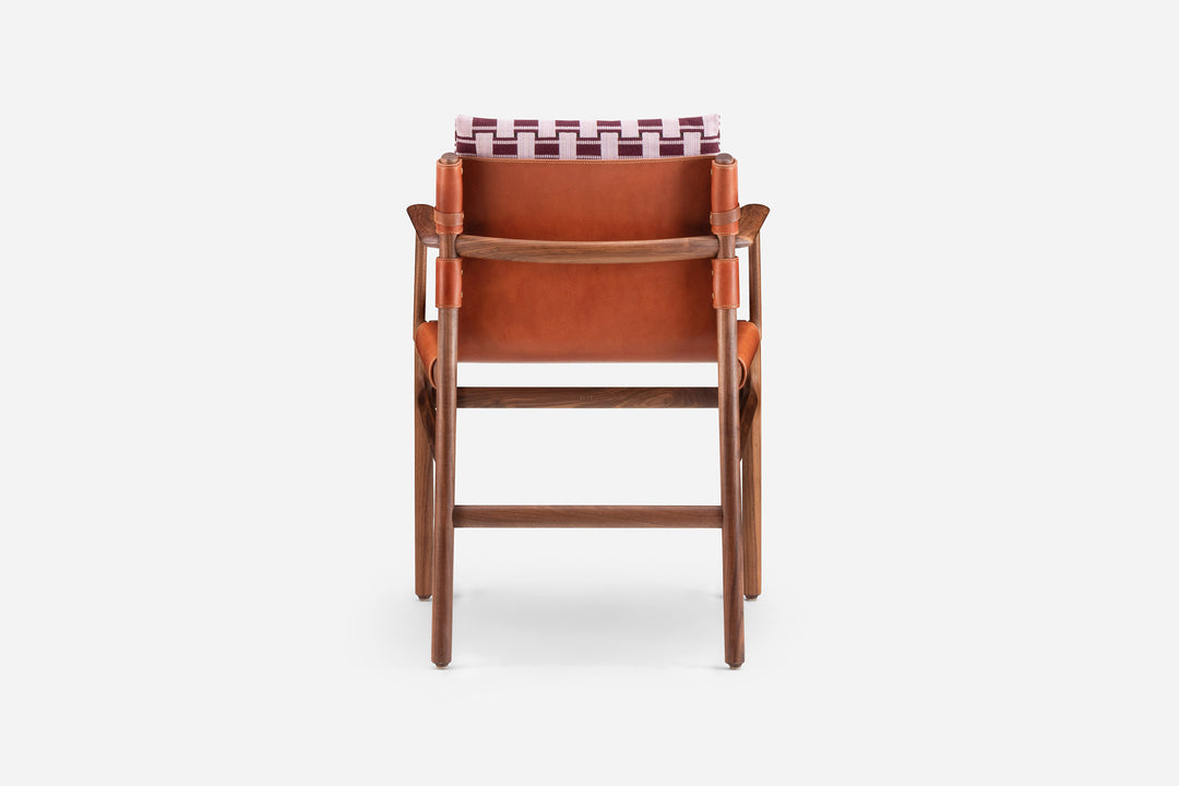 DANISH OILED WALNUT & DARK TAN LEATHER & ZADE 660