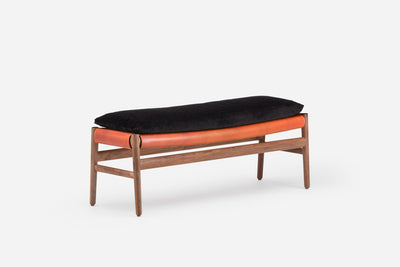 DANISH OILED WALNUT & DARK TAN LEATHER & EINAR 197