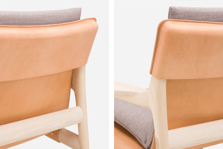 WHITE OILED ASH & NATURAL LEATHER & BASE 004