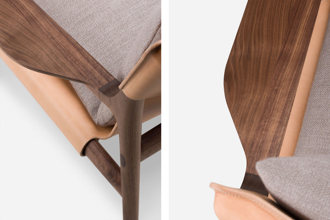 DANISH OILED WALNUT & NATURAL LEATHER & BASE 004