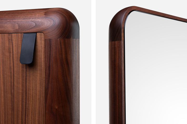 DANISH OILED WALNUT & DUSTY ROSE GLOSS LACQUER 