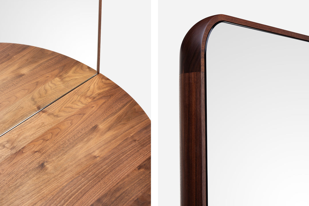 DANISH OILED WALNUT & DUSTY ROSE GLOSS LACQUER 