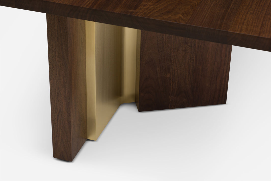 BLACK OILED WALNUT & BRUSHED BRASS
