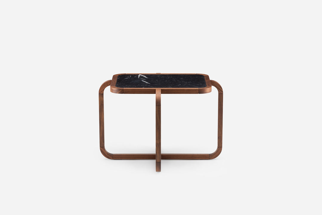 DANISH OILED WALNUT & BLACK MARQUINA MARBLE (MODEL: MM)