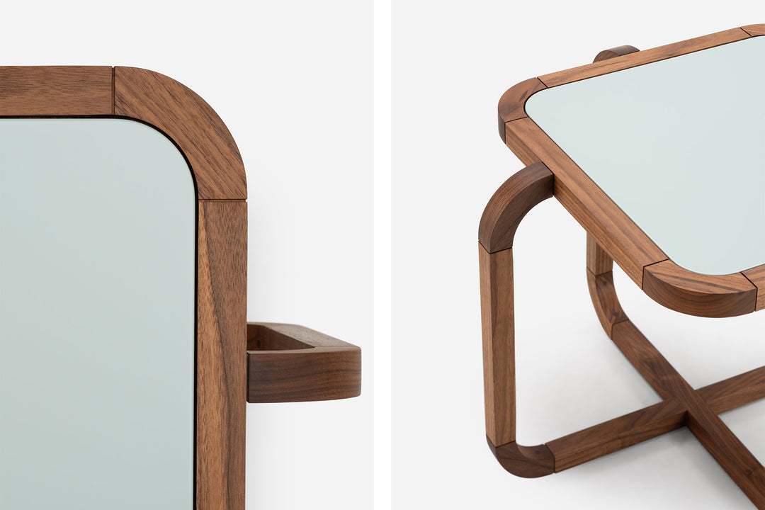 DANISH OILED WALNUT & LAGOON SATIN MATTE HDF (MODEL: S)