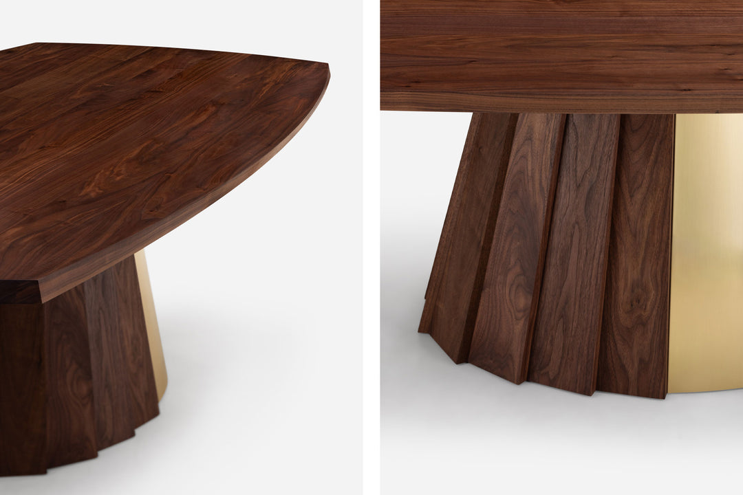 DANISH OILED WALNUT & BRASS