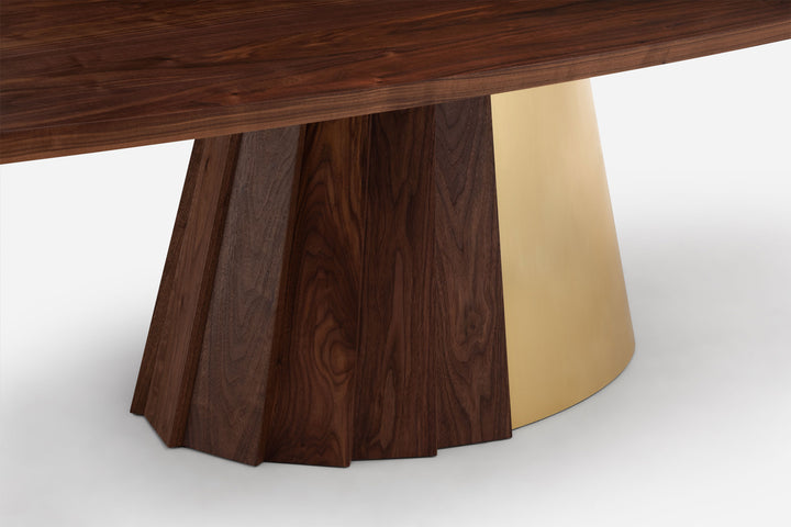 DANISH OILED WALNUT & BRASS