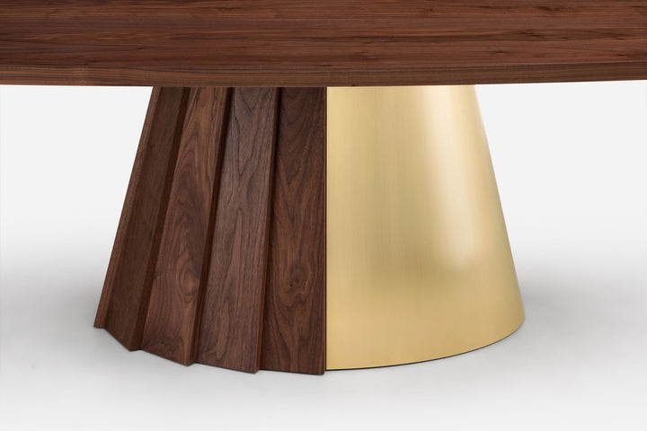 DANISH OILED WALNUT & BRASS