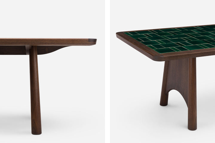 BLACK OILED WALNUT & GREEN TILE (MODEL: S)