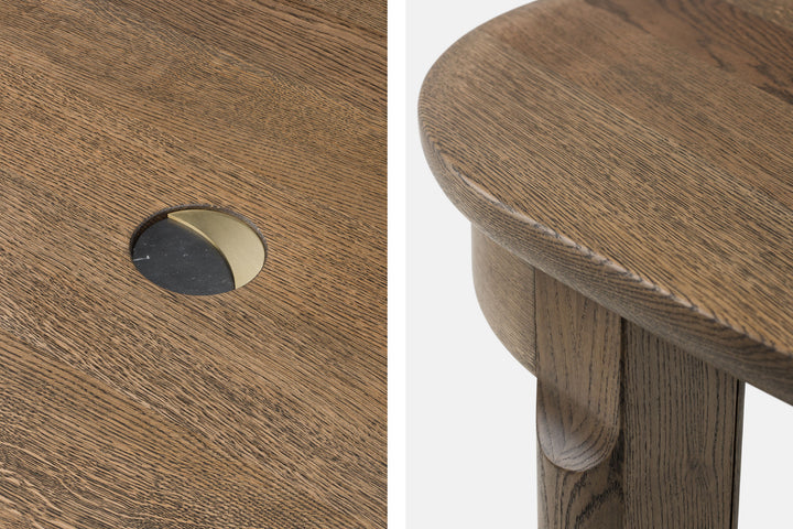 BLACK OILED OAK & BLACK MARQUINA MARBLE