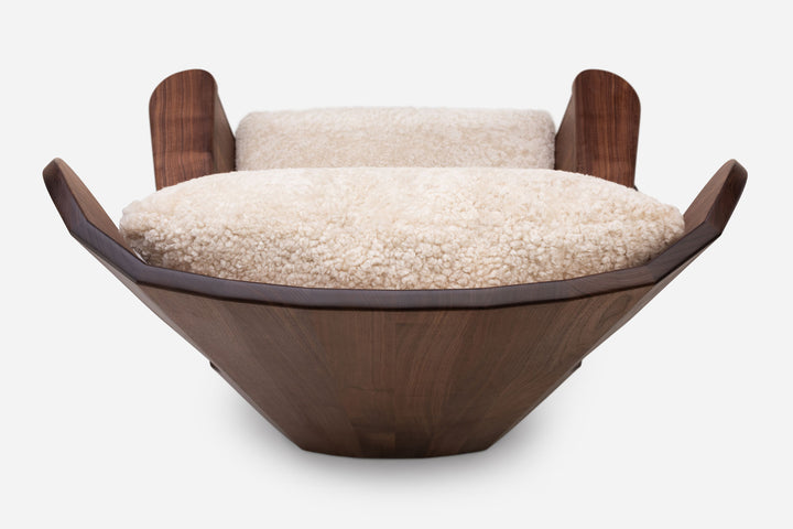 DANISH OILED WALNUT & MOHAWI SHEEPSKIN