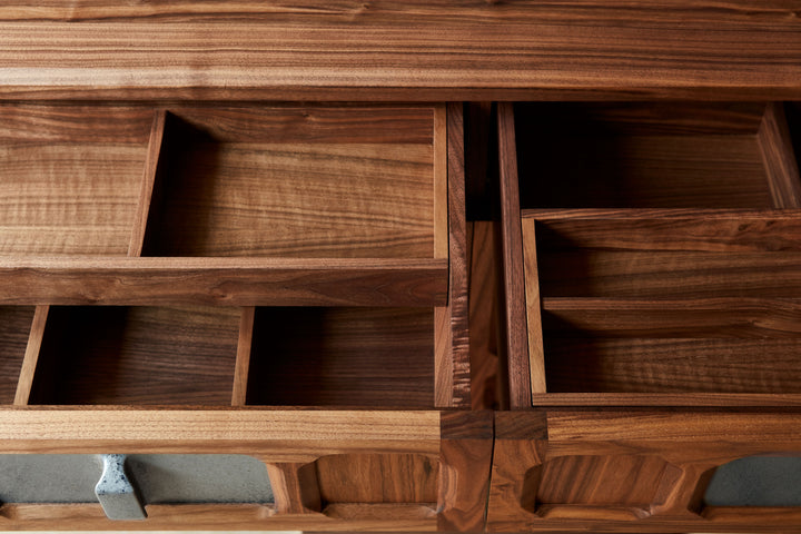 DANISH OILED WALNUT & GREY CERAMIC (MODEL: LF)