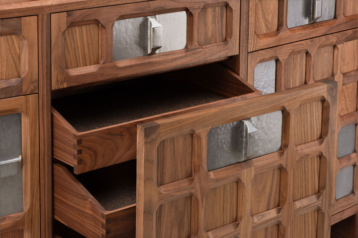 DANISH OILED WALNUT & GREY CERAMIC (MODEL: MF)