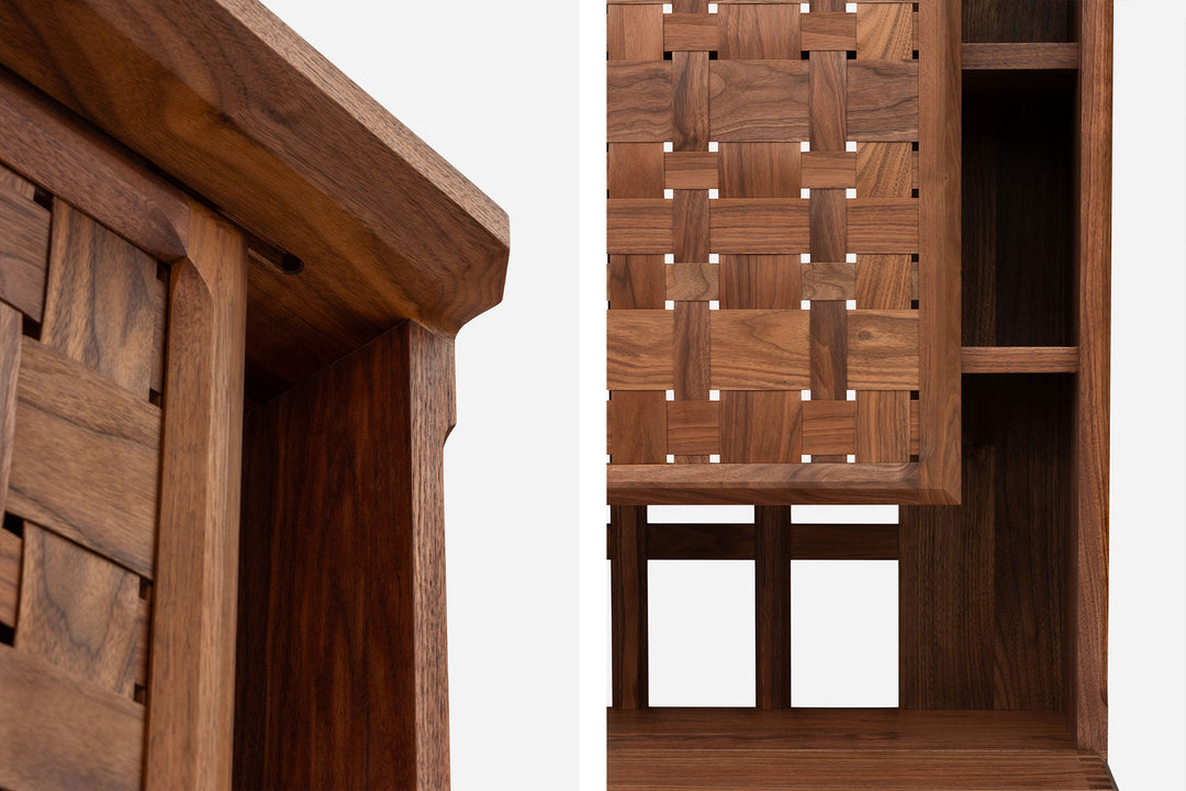 DANISH OILED WALNUT & GREY CERAMIC (MODEL: LF)