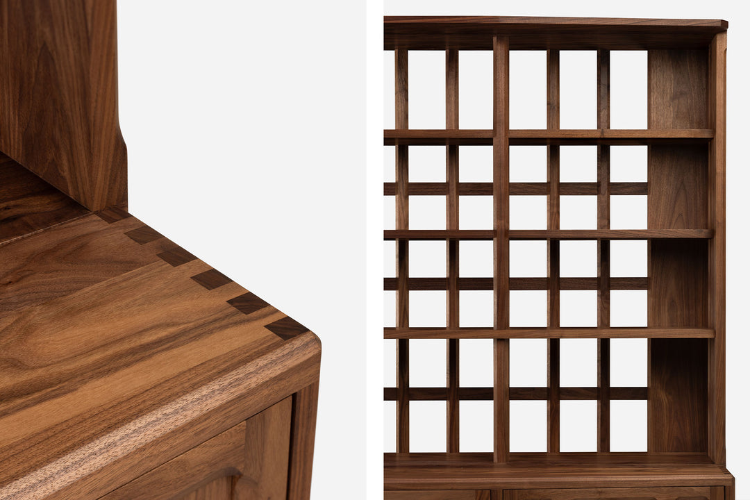 DANISH OILED WALNUT & GREY CERAMIC (MODEL: LF)