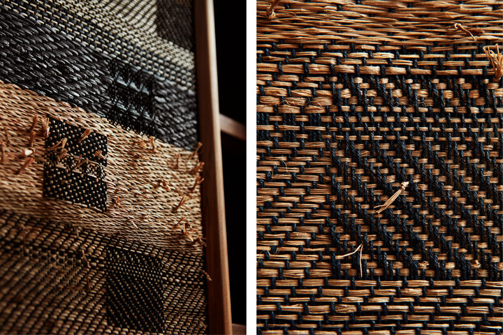 DANISH OILED WALNUT & GREY CERAMIC & CATARINA RICCABONA PANEL (MODEL: MFN)