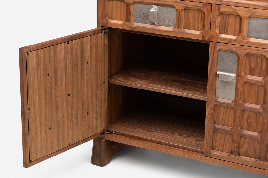 DANISH OILED WALNUT & GREY CERAMIC (MODEL: SF)