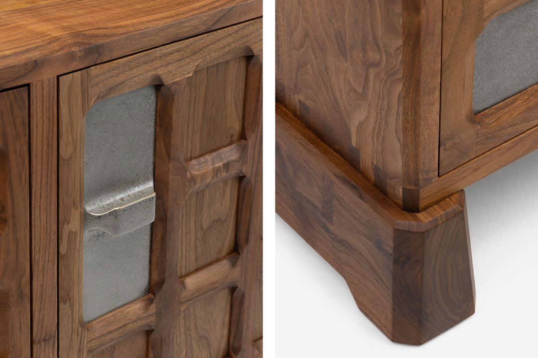 DANISH OILED WALNUT & GREY CERAMIC (MODEL: SMJ)