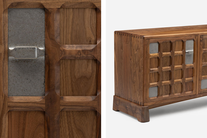 DANISH OILED WALNUT & GREY CERAMIC (MODEL: SMJ)