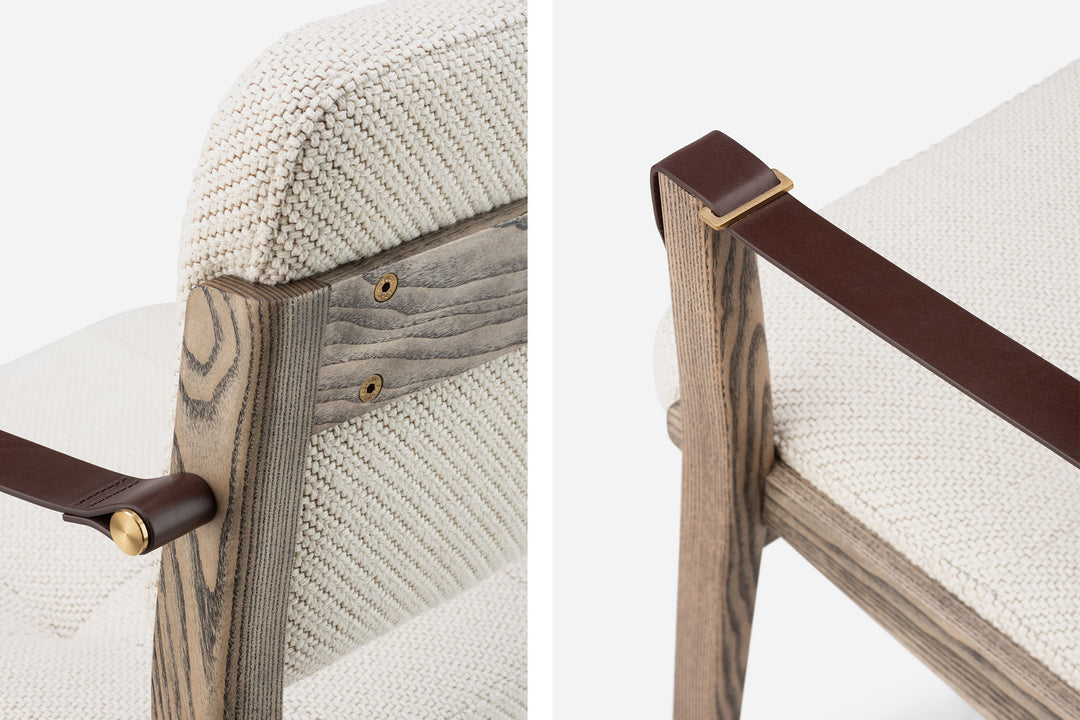 BLACK OILED ASH & CODA 2 103 & BROWN LEATHER STRAPS