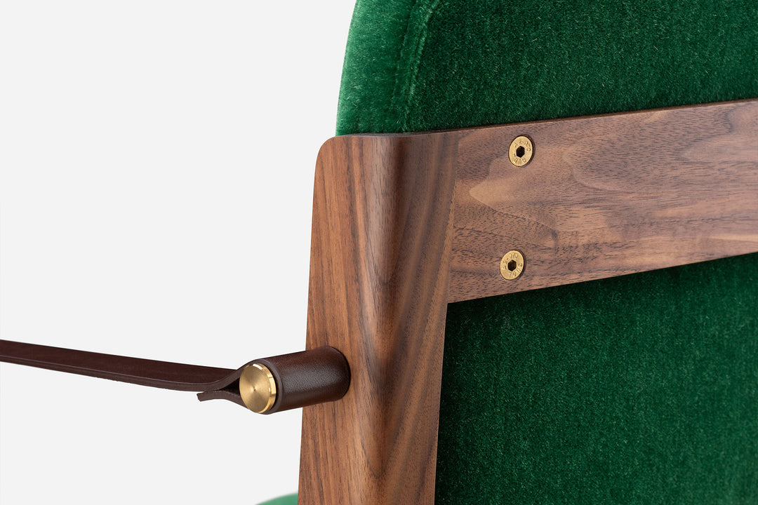 DANISH OILED WALNUT & BYRAM 971 & BROWN LEATHER STRAPS