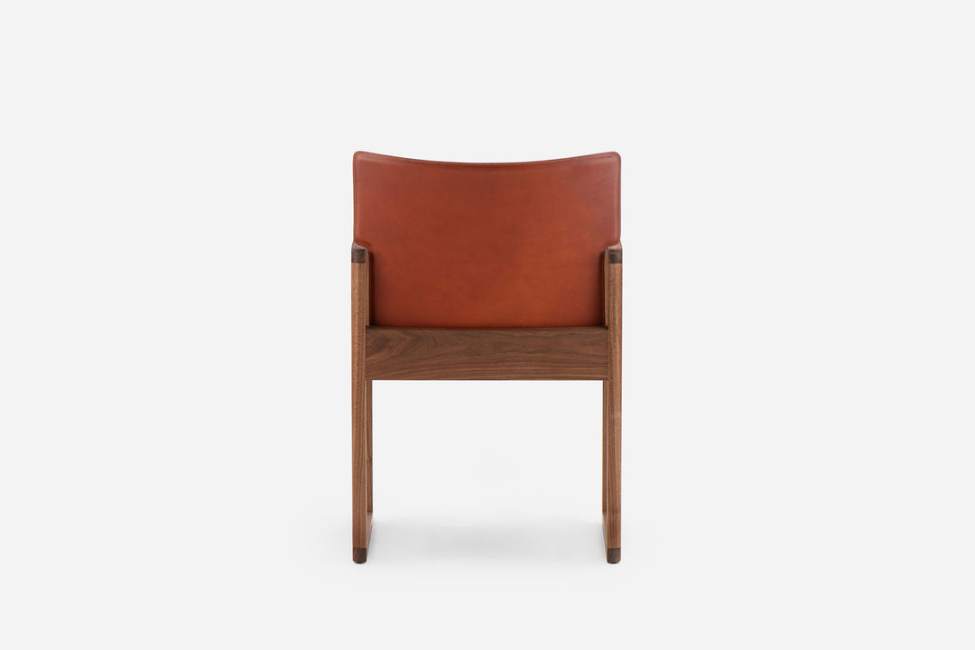 DANISH OILED WALNUT & DARK TAN LEATHER