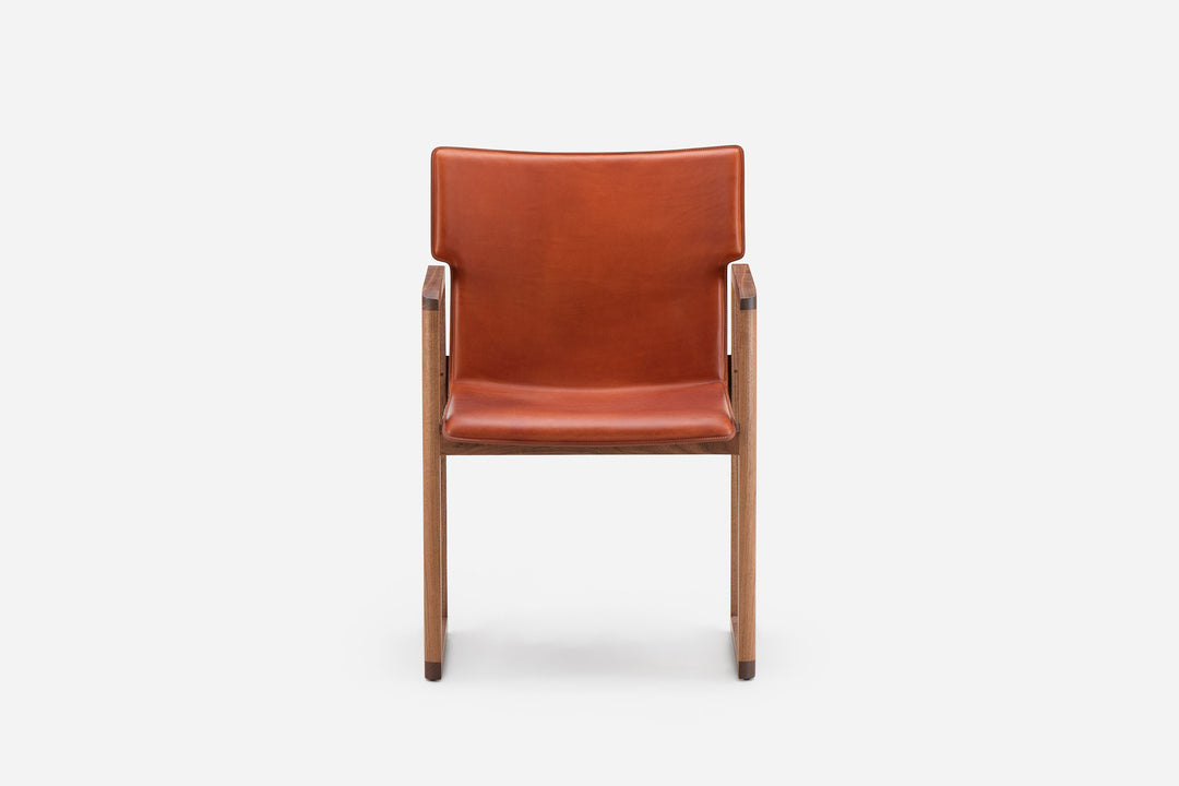 DANISH OILED WALNUT & DARK TAN LEATHER