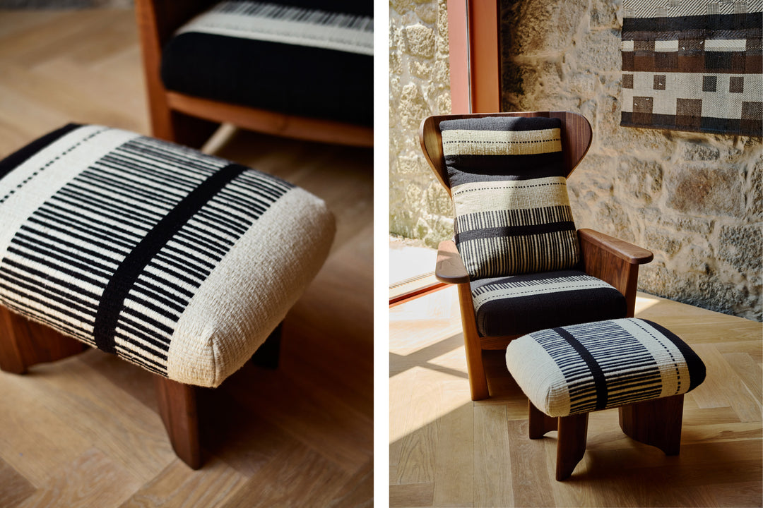 DANISH OILED WALNUT & MANTA LIDO PRETO / CRU