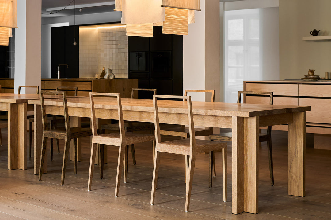 WHITE OILED OAK + BLACK OILED OAK (+ TABLE ONE)