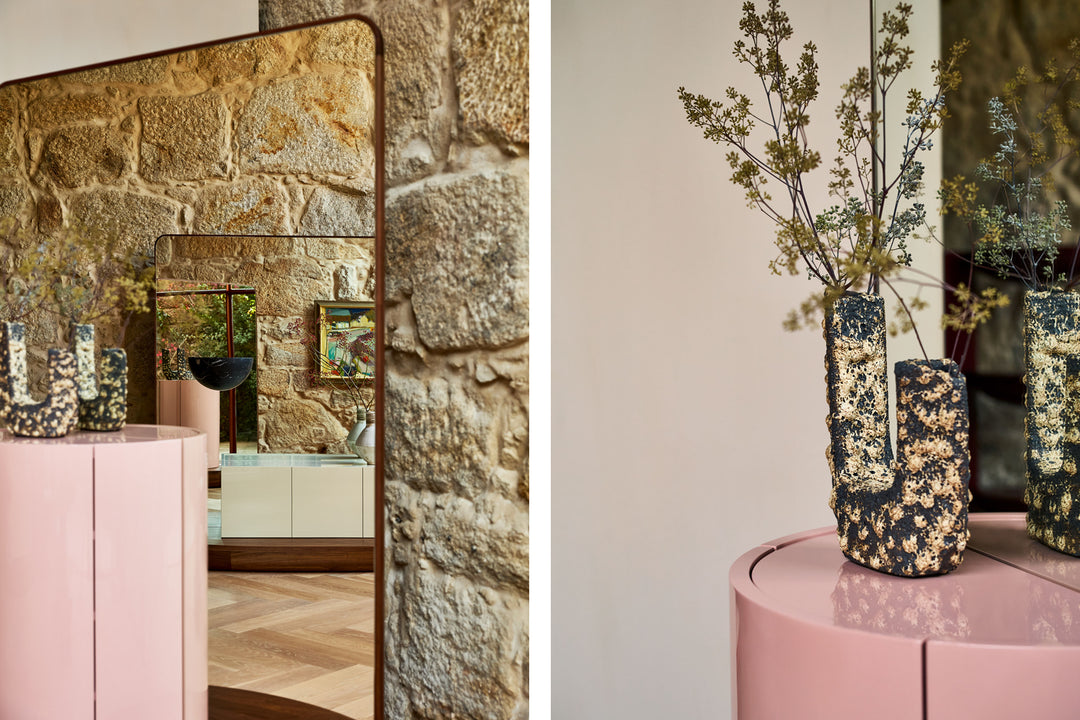 DANISH OILED WALNUT & DUSTY ROSE GLOSS LACQUER 