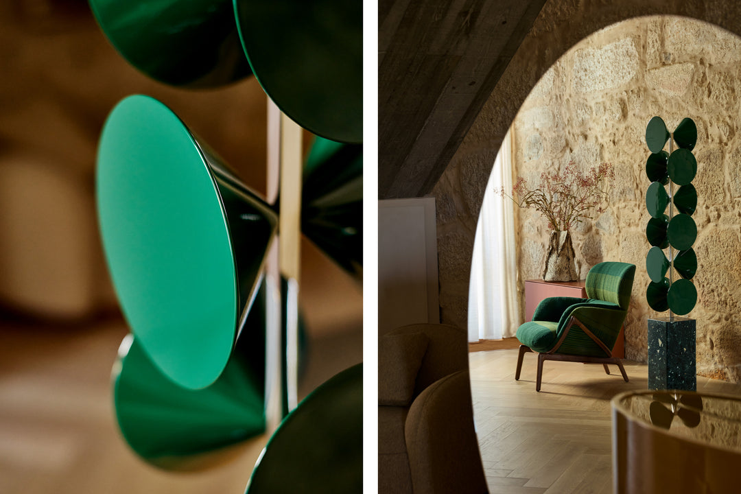 FOREST GLOSS LACQUER & VERDE TERRAZZO (+ ELYSIA LOUNGE CHAIR)