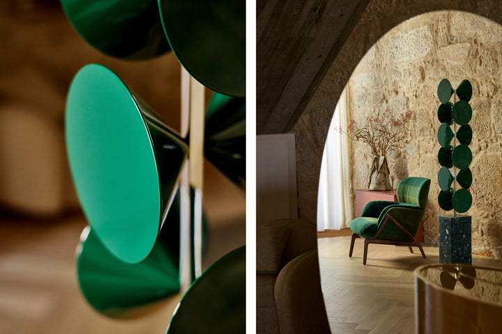 FOREST GLOSS LACQUER & VERDE TERRAZZO (+ ELYSIA LOUNGE CHAIR)