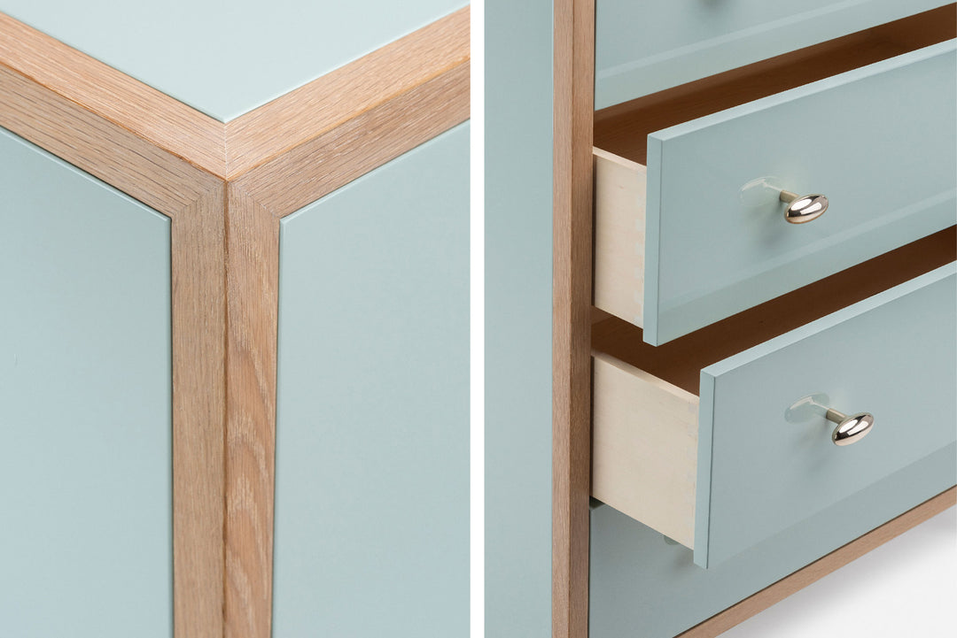 WHITE OILED OAK & LAGOON GLOSS HDF