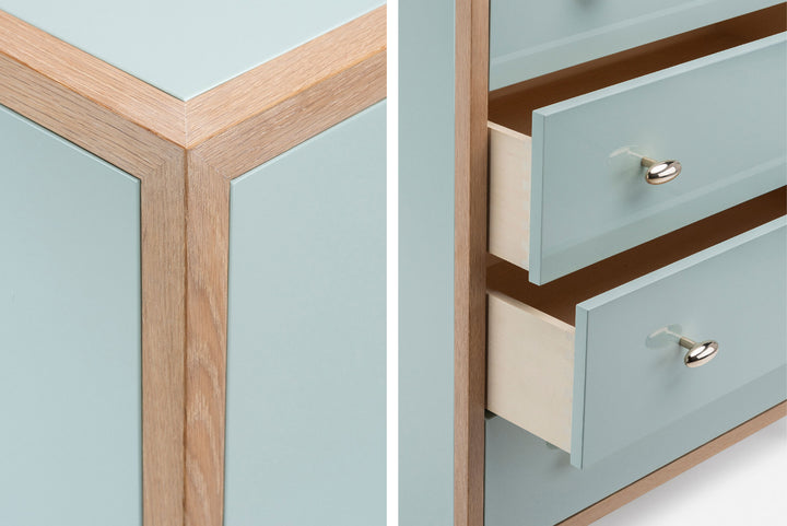 WHITE OILED OAK & LAGOON GLOSS HDF