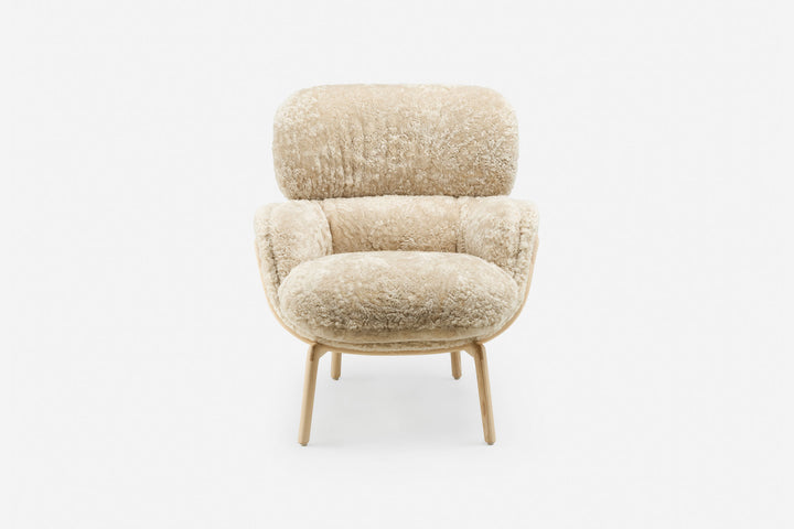 WHITE OILED ASH & MOHAWI CURLY SHEEPSKIN