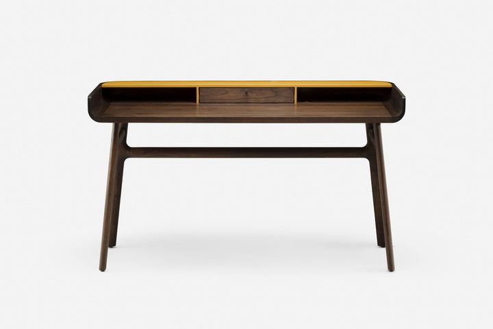 BLACK OILED WALNUT & OCHRE GLOSS HDF