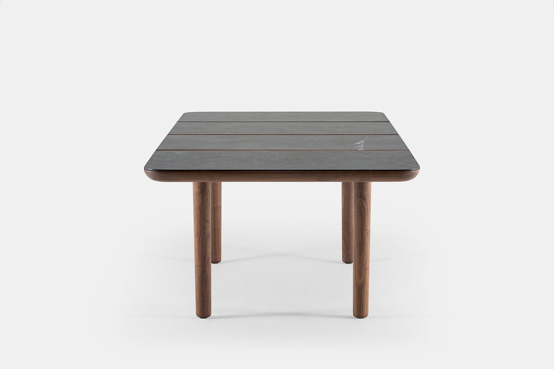 DANISH OILED WALNUT & BLACK MARQUINA MARBLE