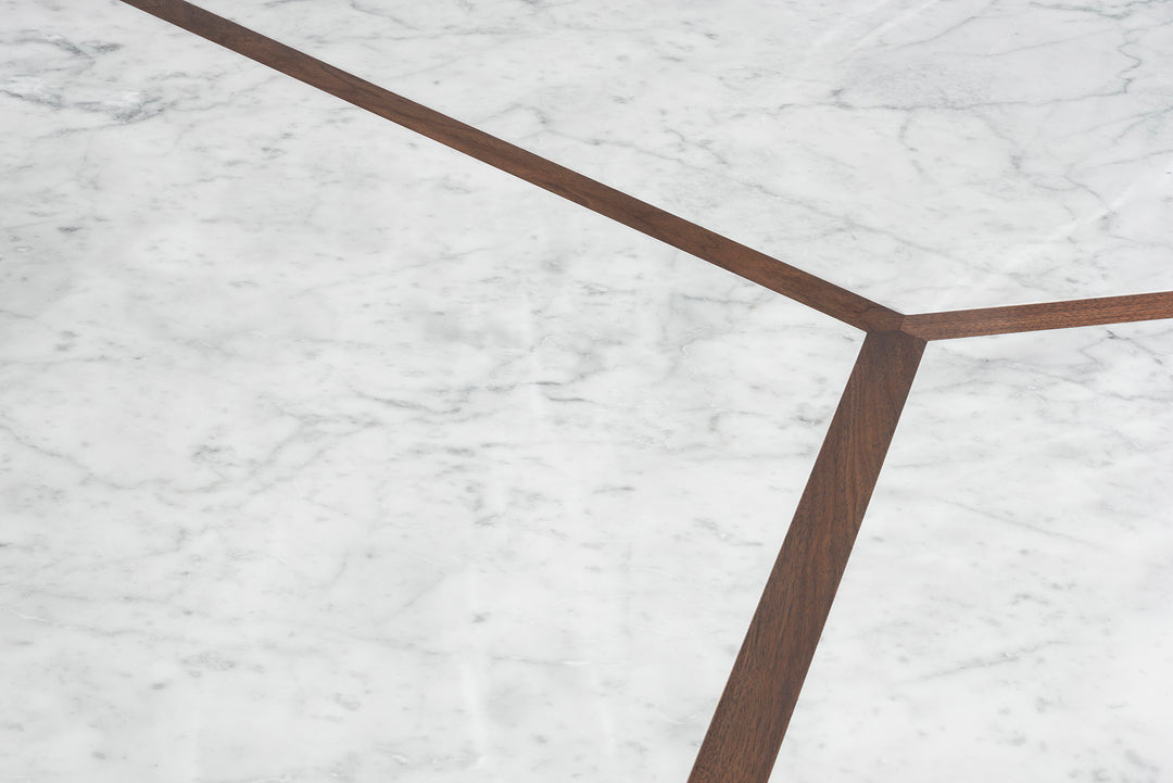 BLACK OILED WALNUT & CARRARA MARBLE