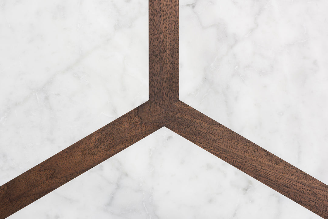 BLACK OILED WALNUT & CARRARA MARBLE