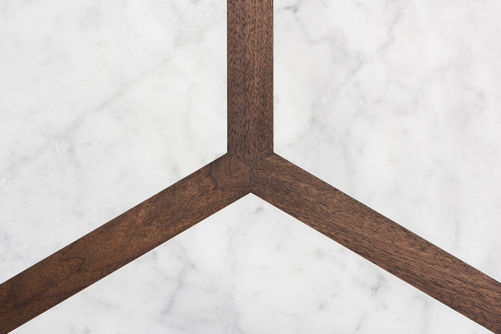 BLACK OILED WALNUT & CARRARA MARBLE