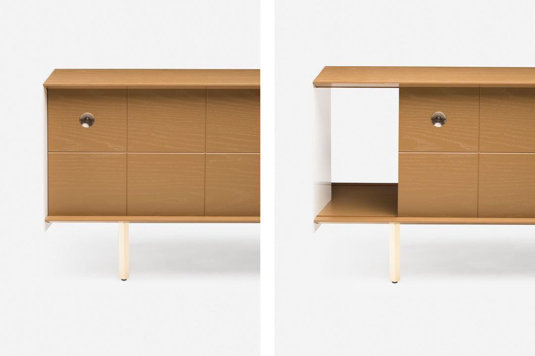 OCHRE PAINTED ASH & BONE GLOSS HDF