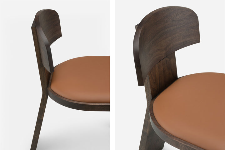 BLACK OILED WALNUT & BROWN NATURAL GRAIN LEATHER