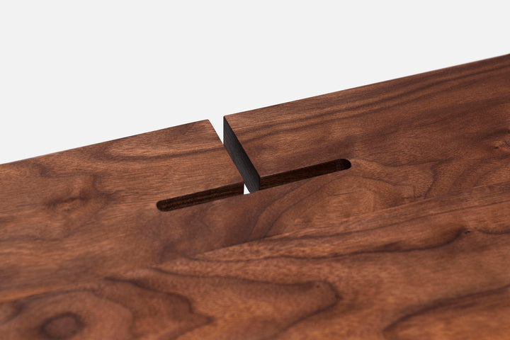 DANISH OILED WALNUT & CAST IRON