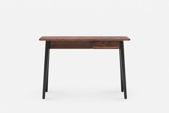 DANISH OILED WALNUT & CAST IRON