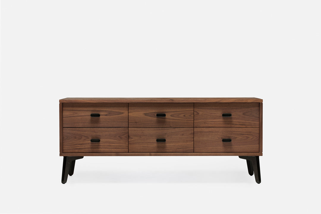 DANISH OILED WALNUT & CAST IRON