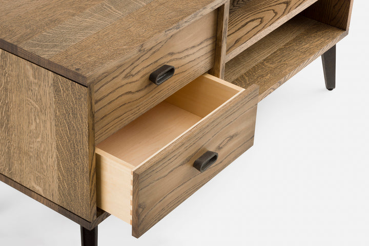 BLACK OILED OAK & CAST IRON (MODEL: 402L)