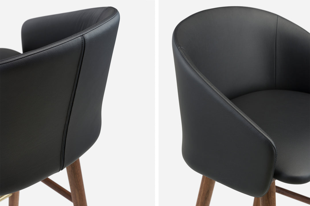 DANISH OILED WALNUT & LIQUORICE LEATHER (MODEL: P)