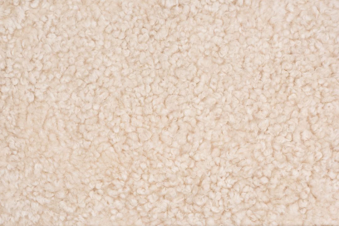 DANISH OILED WALNUT & MOHAWI CURLY WOOL SHEEPSKIN